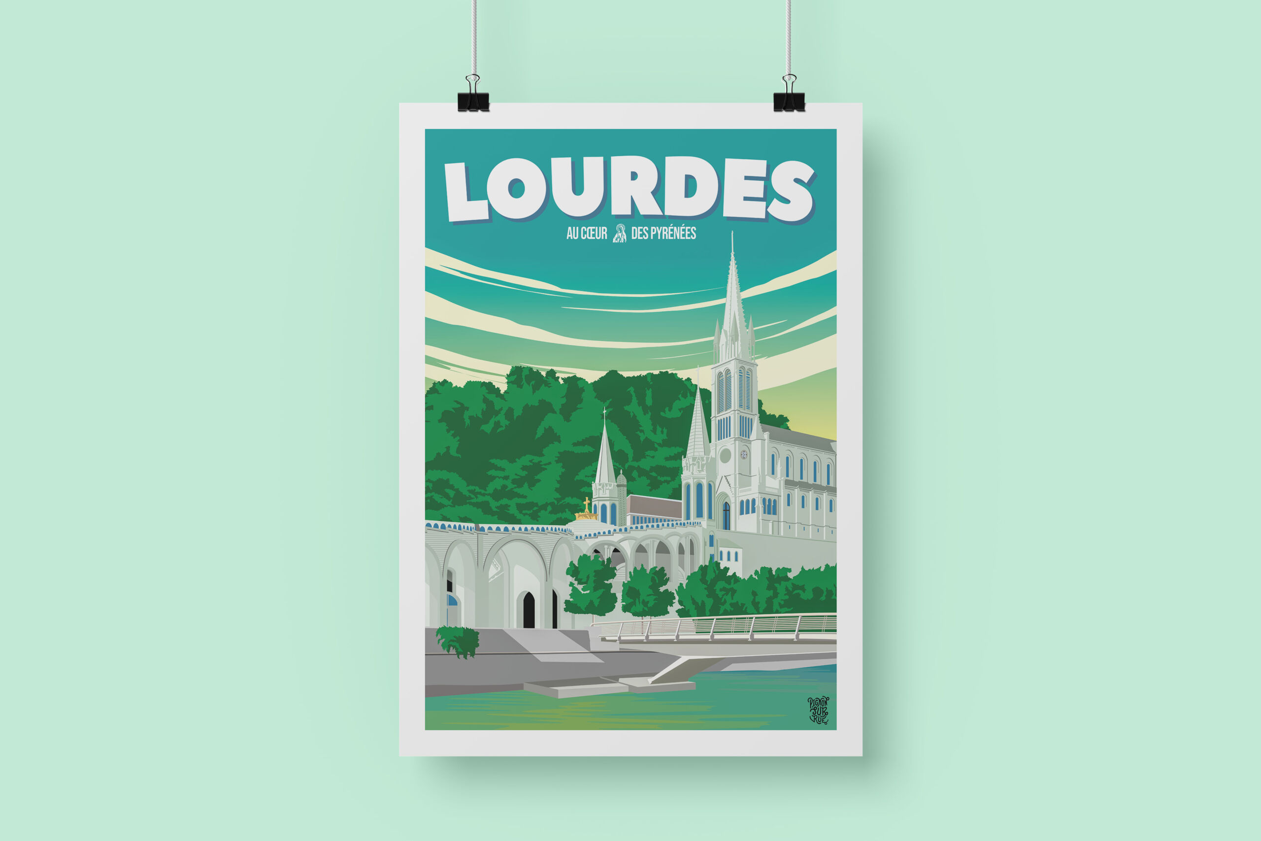 Affiche « Lourdes »