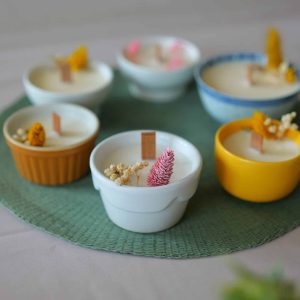 Atelier Bougie Végétale Fleurie DIY à Lyon – Découverte 2h