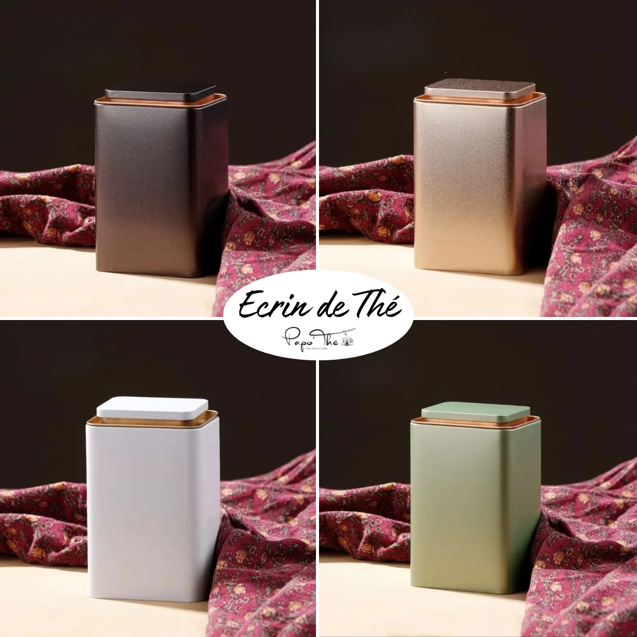 Boite à Thé Collection “Ecrin de Thé”: Vert – Image 2