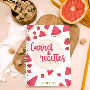Carnet de recettes à remplir – Vitamines pastèque