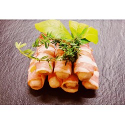 Chipolatas de veau lardées