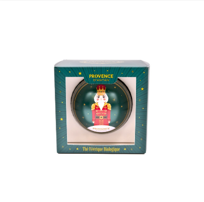 Coffret 1 boule de Noël thé casse-noisette