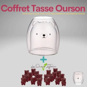 Nouveau Coffret Tasse Ourson 250ml + 30 oursons infusions Végétaliens