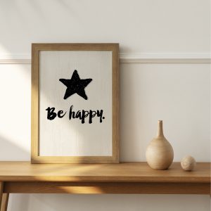 Affiche A4 : Be happy
