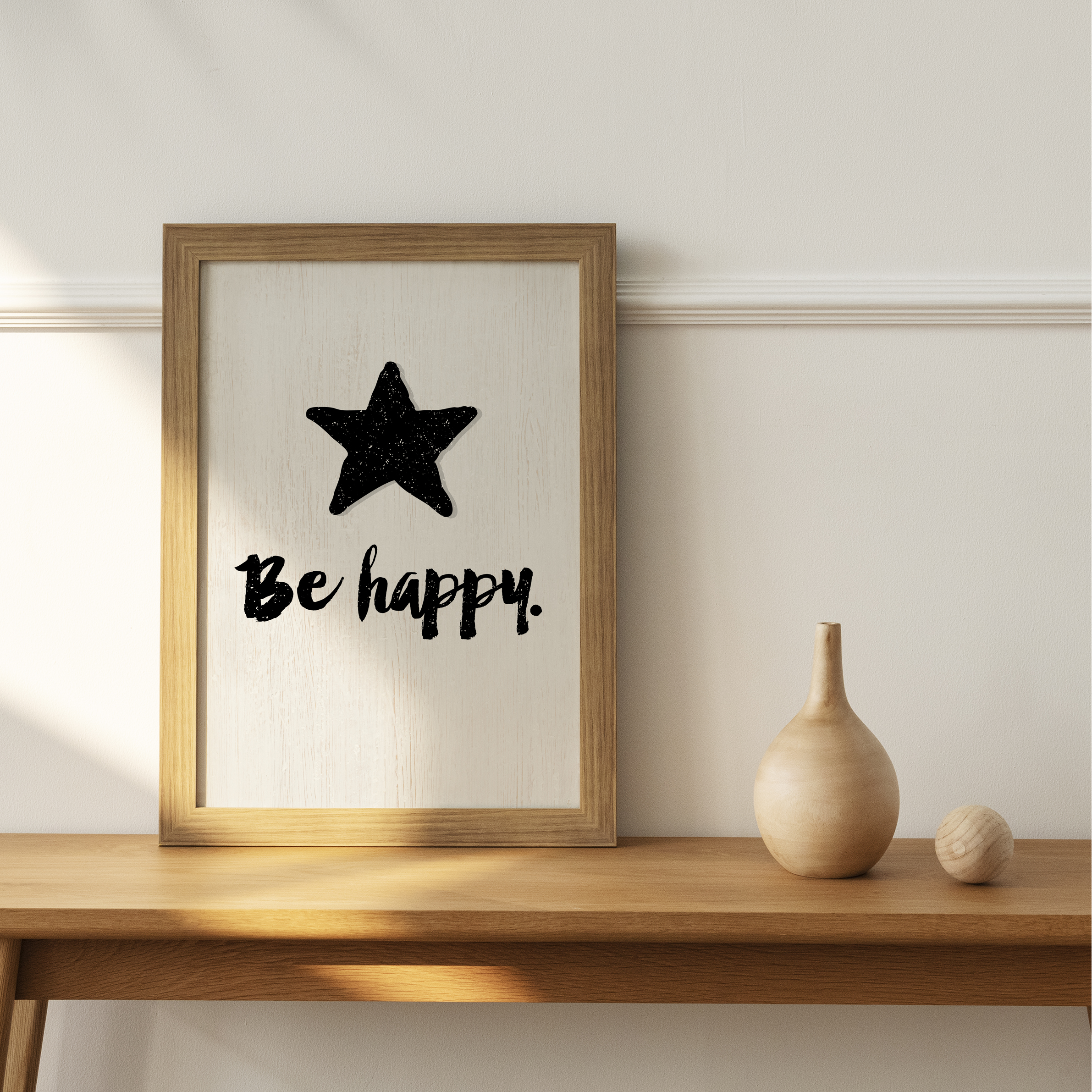 Affiche A4 : Be happy