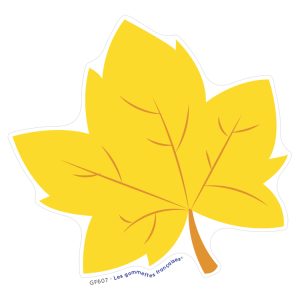 Stickers Feuille jaune d’Automne