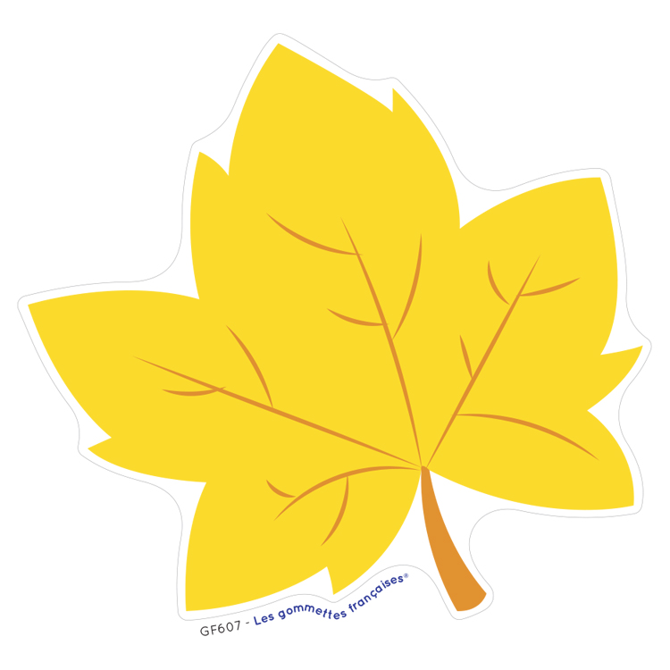 Stickers Feuille jaune d’Automne