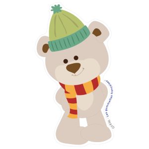 Stickers Ourson d’Automne