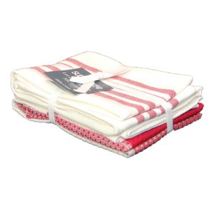 Lot de 3 torchons rouge – Sud Étoffe