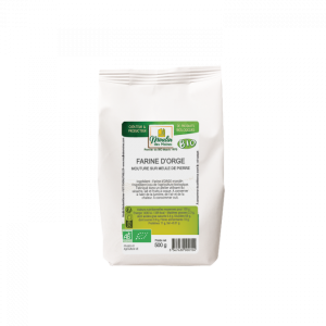 Farine d&rsquo;orge meule de pierre bio – 500g