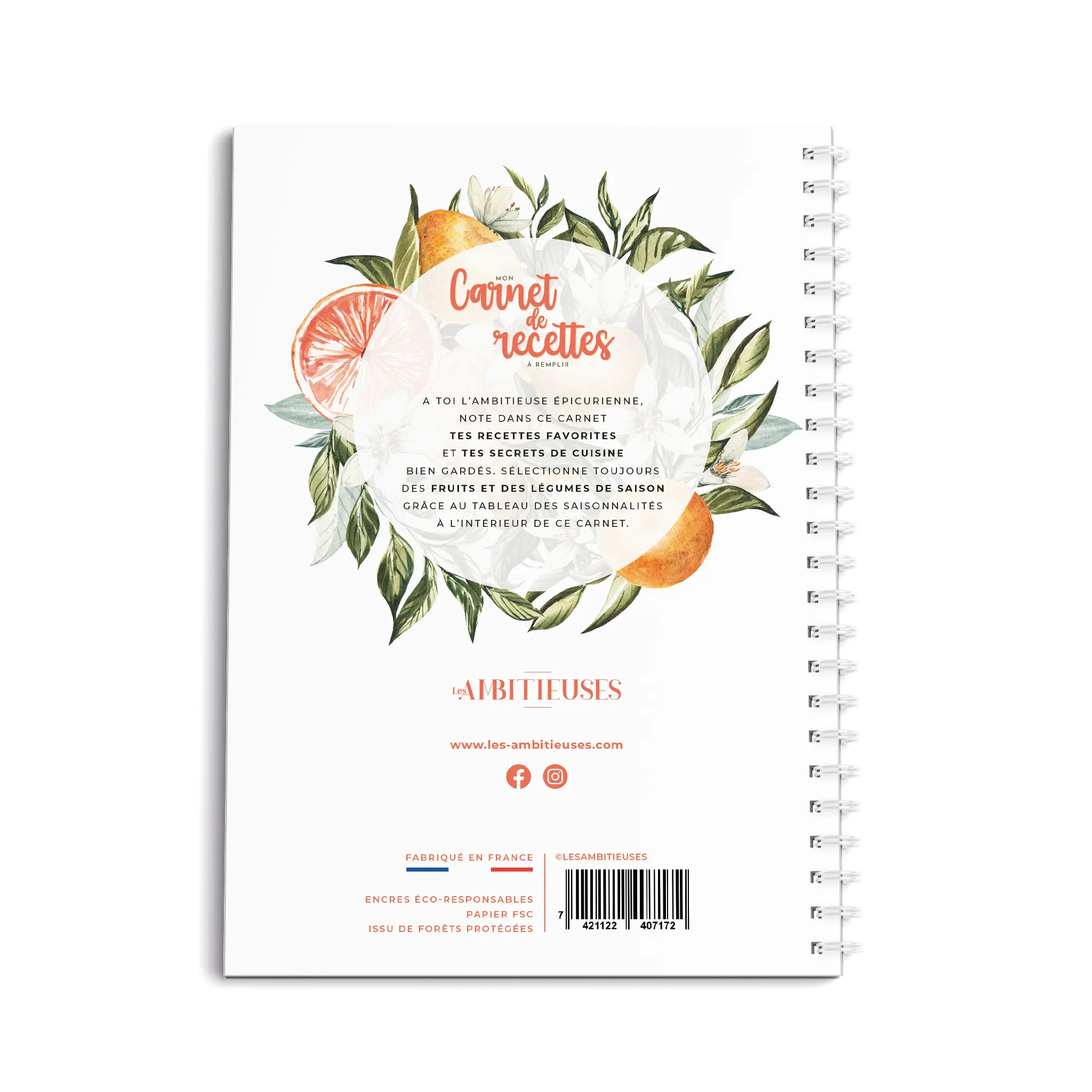 Carnet de recettes à remplir – Vitamines agrumes – Image 8
