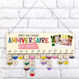DIY – Calendrier anniversaires en bois