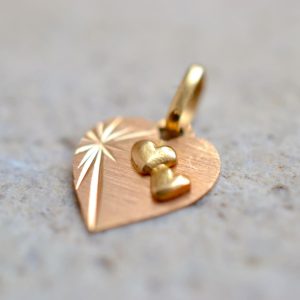 Pendentif 3 coeurs et étoile