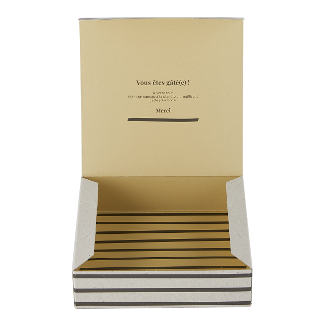 Petit coffret cadeau zèbre curry