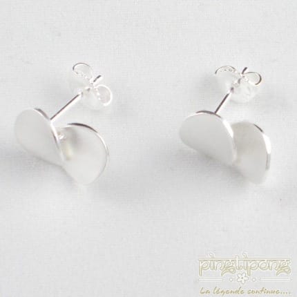 Boucles d’oreilles Pétales en argent du créateur Kelim Design – Image 3