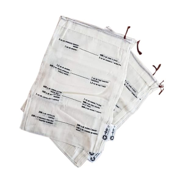5 sacs à vrac gradués en tissu – Taille M – Image 2