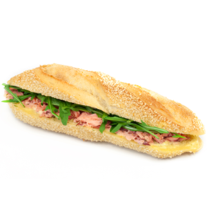 Sandwich au saumon rôti