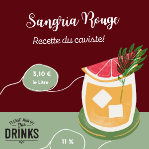 Sangria Rouge – Recette du Caviste – 11%
