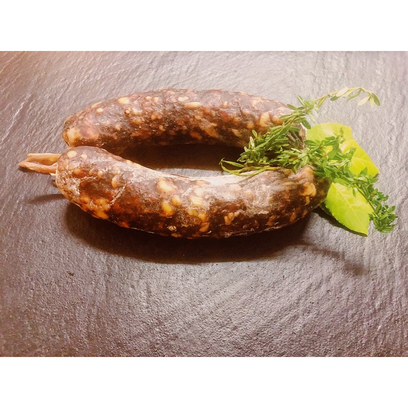Saucisse séchée aux bolets