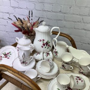 Service à thé vintage complet 30 pièces Salins France Briare