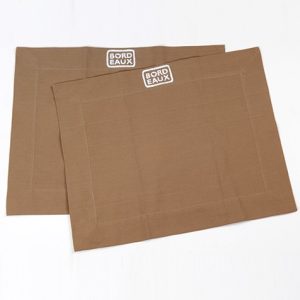 2 sets de table – Bordeaux Ville de Coeur (taupe)