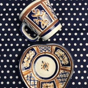 Pot et sous tasse Keraluc années 60