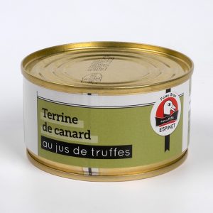 Terrine de canard au jus de truffes – boîte 130g