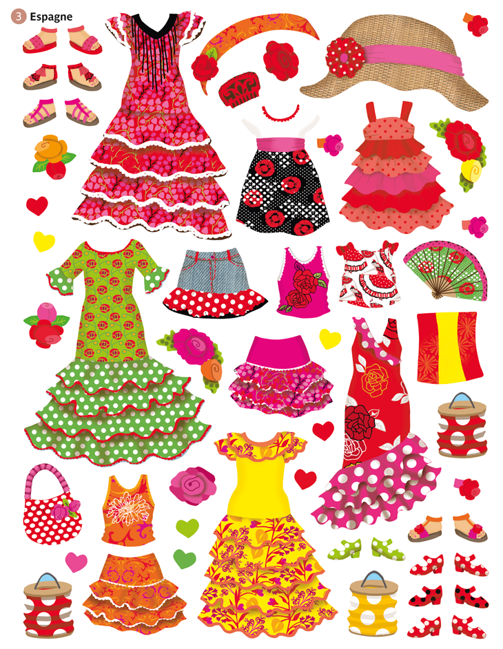 Minimiki – Stickers – Robes du monde – Image 6
