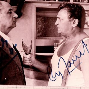 Dédicace – Autographe – Rare photo signée au feutre par Philippe Noiret et Roger Hanin – Format 10×15