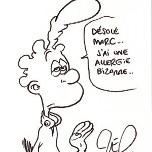 Dédicace – Autographe – Rare dessin réalisé et signé par Zep – Titeuf – Format 10×15