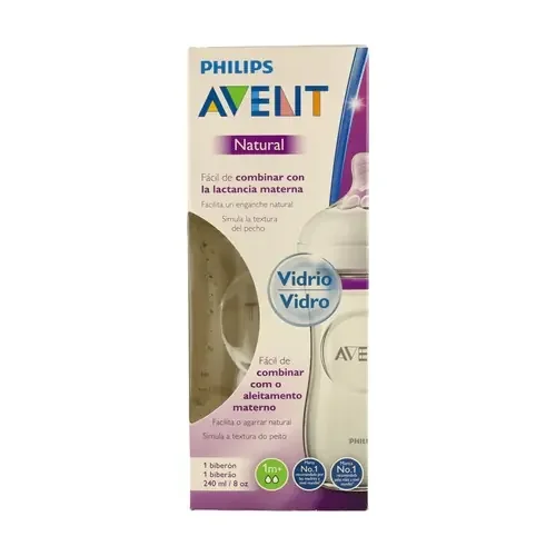 Biberon in vetro naturale SCF053 / 17 1m +