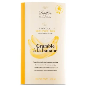 Tablette De Chocolat Noir 70g ( Dolfin ) – Crumble à la banane