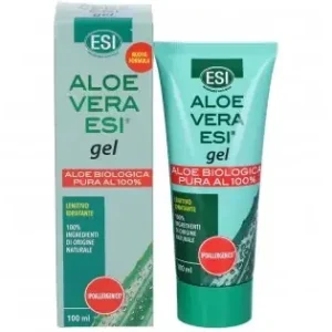 ESI Aloe Vera Gel 100ml – Gel Idratante e Lenitivo con Aloe Vera Biologica per la Pelle
