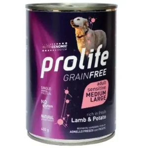 Grain Free Adult Medium/Large Sensitive Lamb & Potato