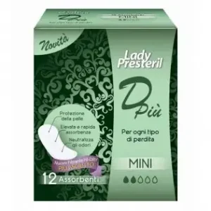 Lady Presteril Dpiù Mini – Proteggi Slip Anatomico 12 Pezzi
