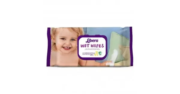 Libero Wet Wipes Salviette Umidificate 64 Pezzi – Salviettine Delicate Senza Alcool, Ideali per Uso Quotidiano Fuori Casa – Image 2
