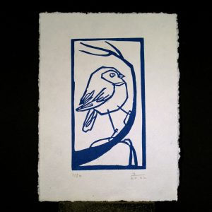 « Oiseau d’hiver bleu »