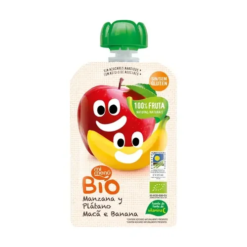 Sacchetto di mela e banana Bio 4m+