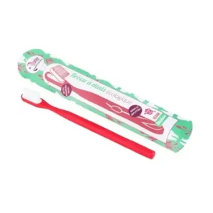 Spazzolino ecologico ricaricabile medio rosso